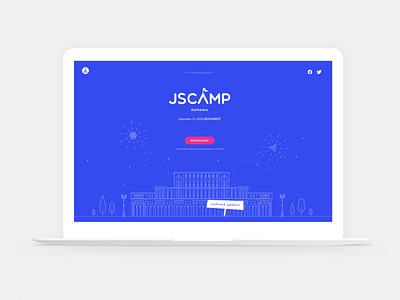 JSCamp Romania Website design flat interface design logo ui vector web