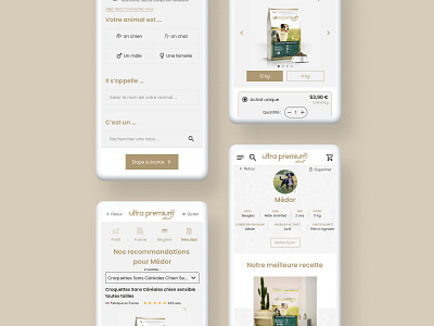 Pet's diet form design e shop figma ui ux web