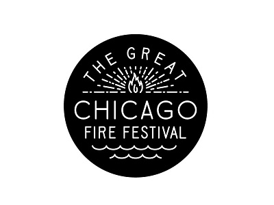 shiny shiny logo concept branding chicago circle concept fire flame identity lettering logo type typography