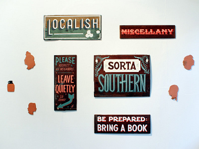 Terrible Three from Tennessee art ceramic hand lettering hand painted handmade lettering sign sign painting terra cotta typography