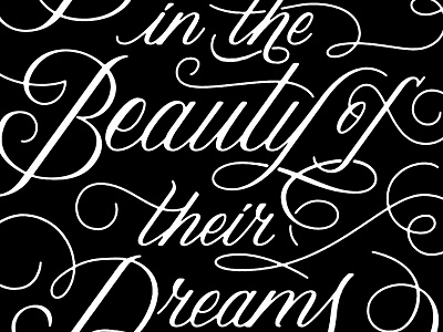 Eleanor cursive flourish hand lettering lettering quote script type vector