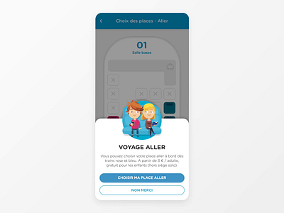 Seatmap - OUIGO App app choose design interaction design interactive motion product design protopie prototype seat seatmap train ui design uxdesign