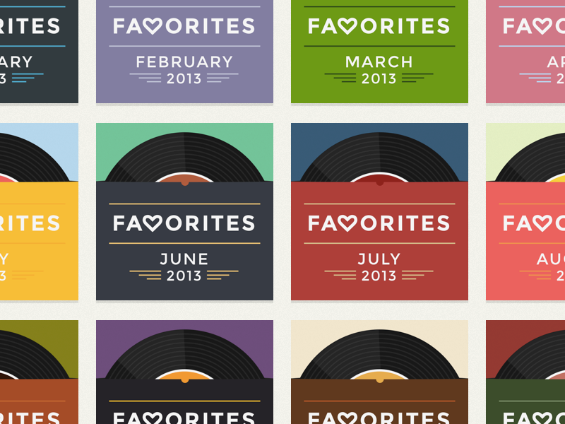 Rdio Playlist Art - 2013 Favorites record monthly rdio playlist montserrat cover art custom playlist art