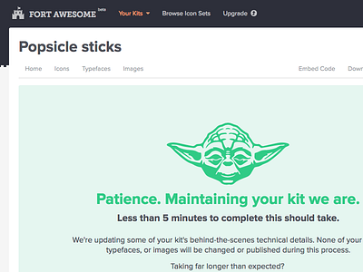 Kit Maintenance in Fort Awesome app awesome fort fort awesome green maintenance yoda