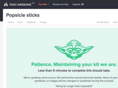 Kit Maintenance in Fort Awesome app awesome fort fort awesome green maintenance yoda