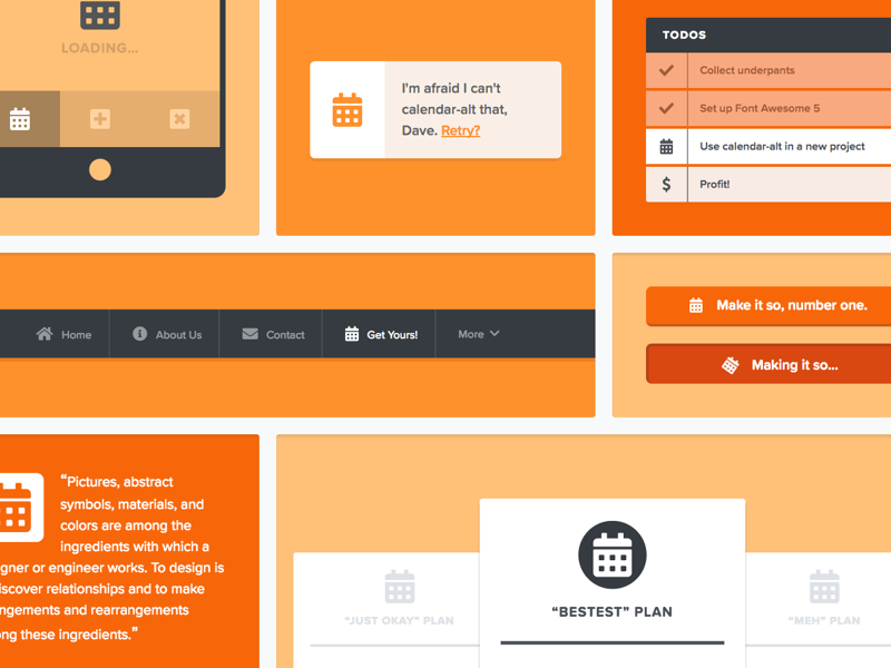 Icon Previews by Brian Talbot for Font Awesome on Dribbble