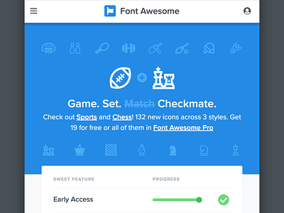 Chess + Sports Packs in Font Awesome awesome chess font font awesome icons sports updates