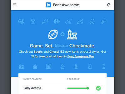 Chess + Sports Packs in Font Awesome