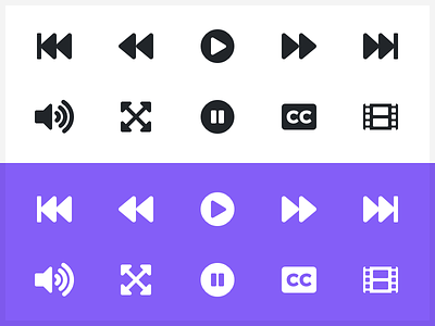 Video Player Icons awesome font font awesome icons light player regular solid symbols video video player