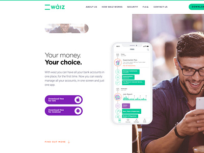 waiz.gr website UX/UI