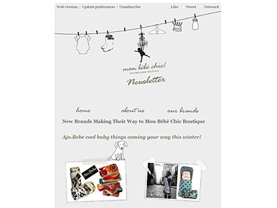 Monbebechic Newsletter newsletter newsletter design