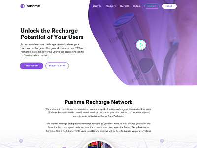 PUSHME landing page  V6