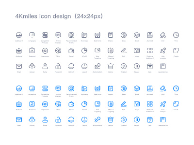4kmiles icons amazon app colors design icons illustration logo management sketch system ui vector