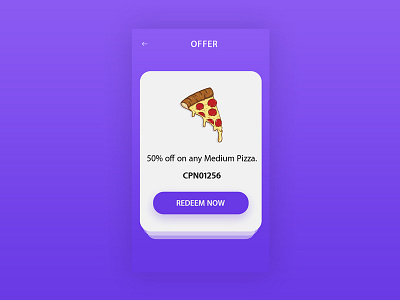 #061 Daily UI Challange Redeem Coupon dailyuichallange