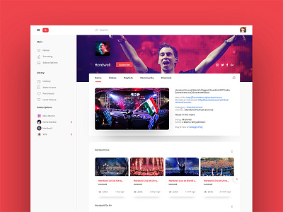 YouTube redesign