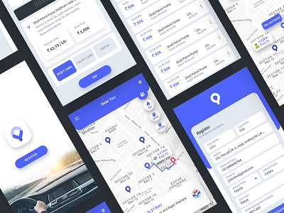 Fual map app design concept concept design fual app ios ui ui design