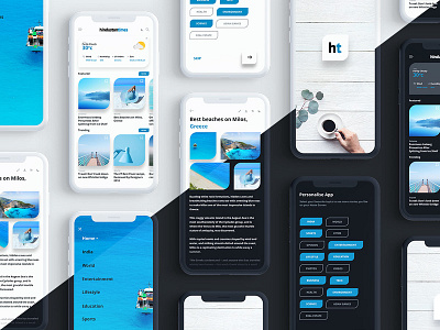 Hindustan times news app Redesign concept concept design hidustantimes ios newsapp redesign ui ui design