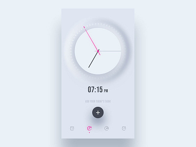 Clock App Design concept clock app concept ios ui design