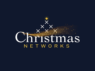 Christmas Television Logo christmas gold logo network online stars television