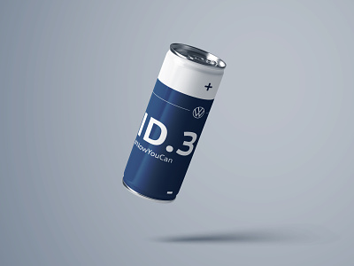Energy Drink - VW ID.3 battery blue bottle can cars drink electric energy id3 vw