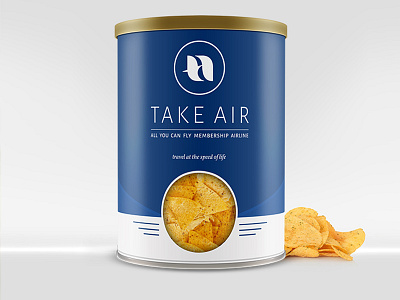 Chips Packaging desing air chips company design fly food packaging