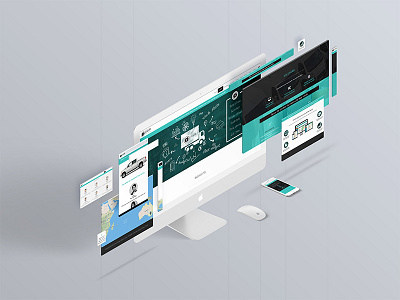 Website design for DRVR analytics design fleet management technology ui ux website