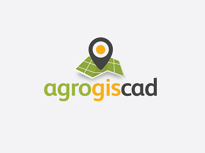Agrogiscad Logo agriculture cadastre design logo map pin