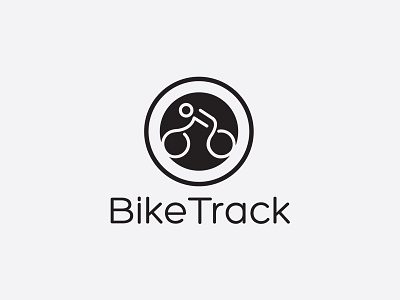 Logo Bike Track bike design flat logo track