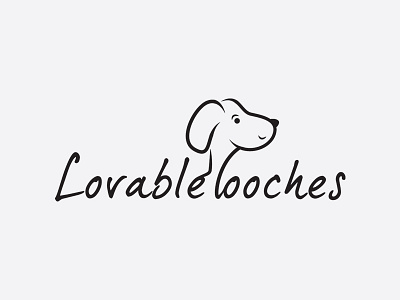 Logo Lovable Pooches dogs logo pooches