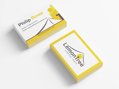 Business Cards Lemon Tree Tents business cards tent tree