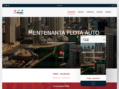 Website design - Man Win Win design fleet management responsive website