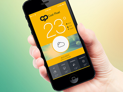 Weather App UI Design app design ui weather