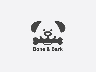 Bone And Bark Logo bark bones dog logo