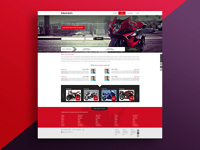 Website Design Concept bike design website