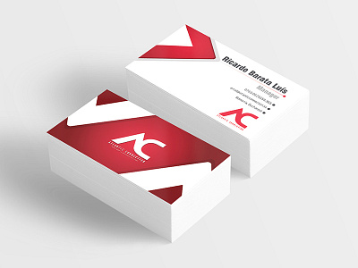 Business Card Atlantic Connection business card manager red