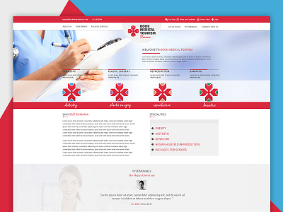 UI/UX Design - Medical Website