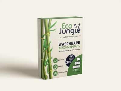 Packaging design - Eco box bamboo box design illustration jungle packaging panda print vector