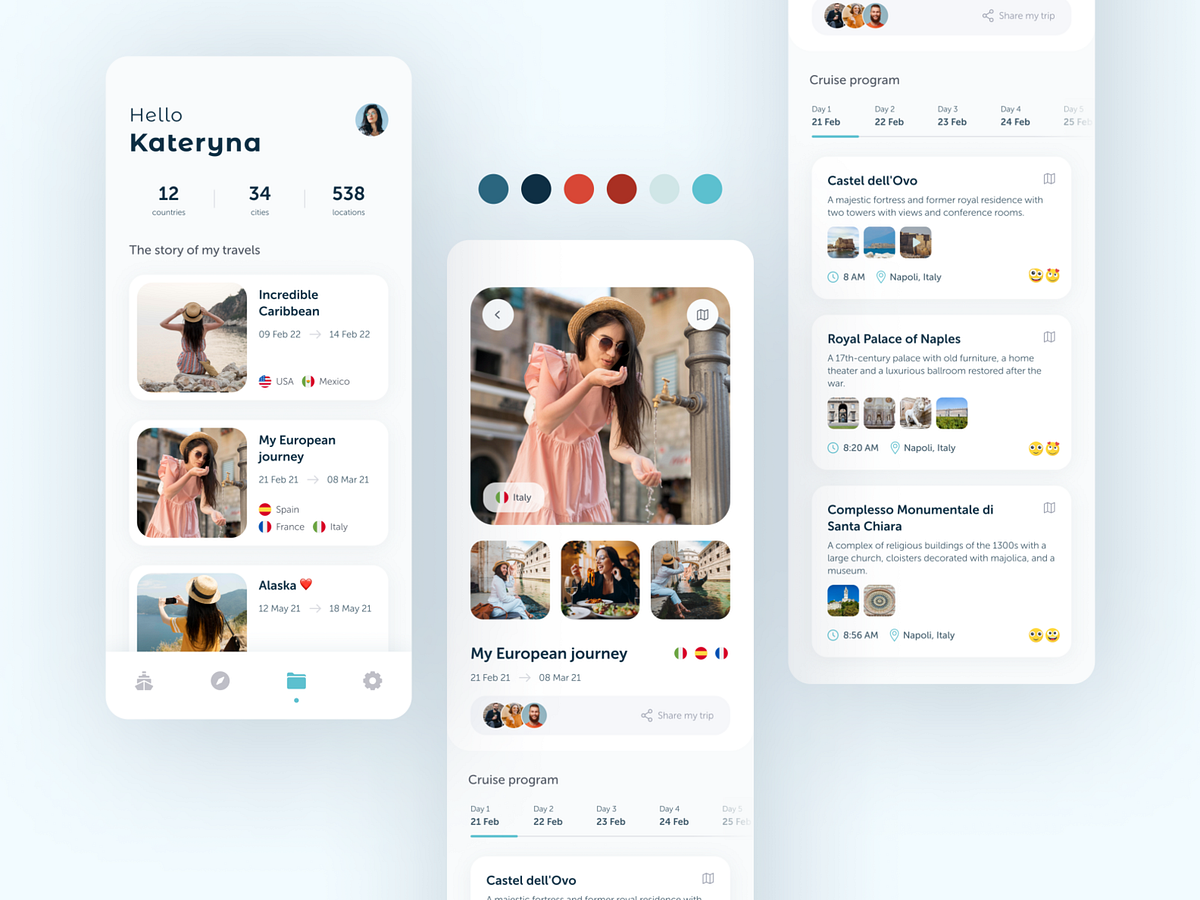 Travel Diary Screen Concept By Kateryna 🇺🇦 On Dribbble