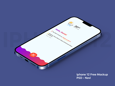 Free iPhone 12 Mockup - PSD