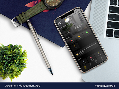 Apartment management App app branding clean design illustration ios iphone x logo mobile ui
