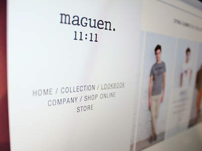 maguen 11:11 | lookbook ajax fashion lookbook maguen menu website