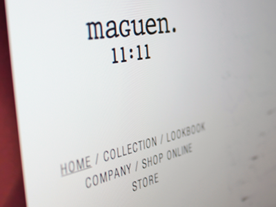 maguen 11:11 | logo ajax fashion logo maguen menu website