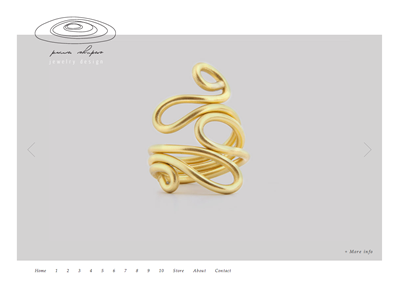Pure Shapes jewelry slider web designs