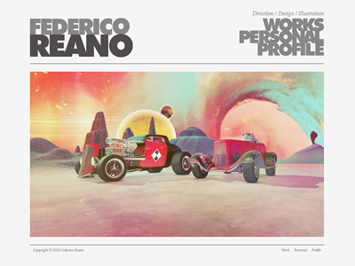 Fede Reano Website css3 html5 motion graphics video webdesign
