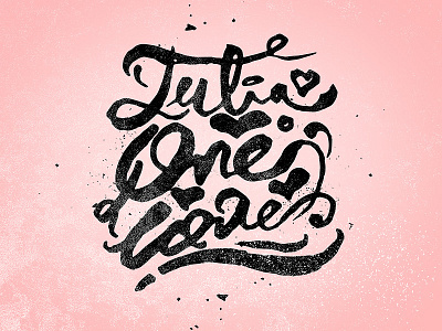 Julia One love calligraphy lettering love text word