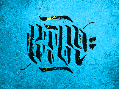 KTVD calligraphy kotovod ktvd lettering logo