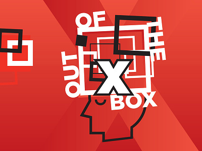 TEDxFontankaRiver 2017 box brain branding head oneorangesmile red ted tedx white