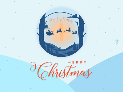 Merry Christmas banner chrismas creative design illustration merry christmas merrychristmas ui web design agency website