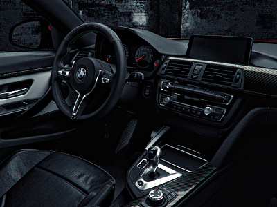 BMW M4 // Interior 3d 3dsma automotive bmw cgi gpu m4 rendering vray