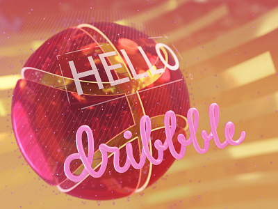 Hello Dribbble! debute first invitation start